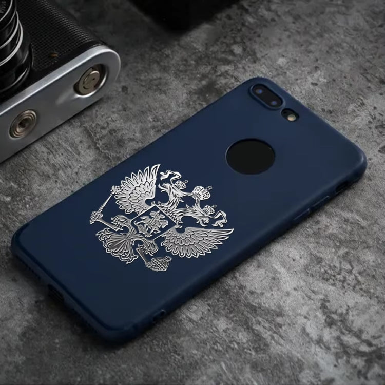 10pcs PITREW Coat of Arms of Russia Emblem Nickel Metal Car Stickers Decals (Silver)