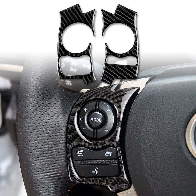 Car Carbon Fiber Steering Wheel Button Decorative Sticker for Lexus IS250 NX200 200t 300h 2013-2020, A Style - Car Interior Mouldings by PMC TechLife | Online Shopping South Africa | PMC TechLife | Buy Now Pay Later Mobicred