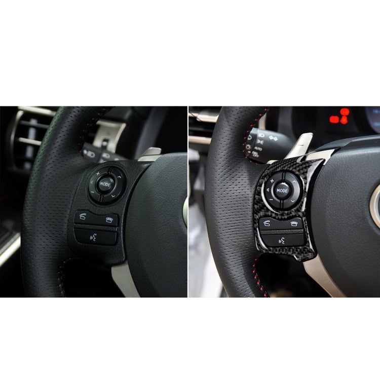 Car Carbon Fiber Steering Wheel Button Decorative Sticker for Lexus IS250 NX200 200t 300h 2013-2020, A Style - Car Interior Mouldings by PMC TechLife | Online Shopping South Africa | PMC TechLife | Buy Now Pay Later Mobicred