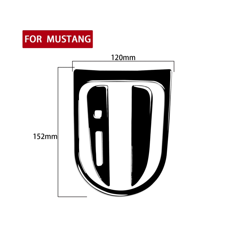 For Ford Mustang 2015-2020 Car Gear Set Decorative Sticker, Left Drive (Black) - Car Interior Mouldings by PMC Jewellery | Online Shopping South Africa | PMC Jewellery | Buy Now Pay Later Mobicred