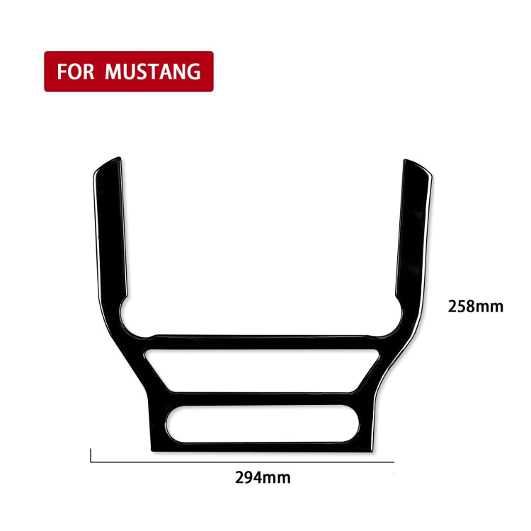 For Ford Mustang 2015-2020 Car CD Panel Decorative Sticker, Left and Right Drive Universal (Black) - Car Interior Mouldings by PMC TechLife | Online Shopping South Africa | PMC TechLife | Buy Now Pay Later Mobicred