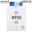 100pcs Aluminum Foil Anti Theft RFID Blocking Sleeve Passport Passbook Protector, Size: 13.5*10.5cm - free shipping - PMC Jewellery - Order now!