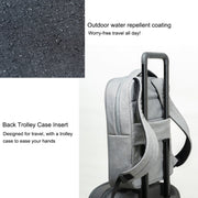 POFOKO A800 Series Polyester Water-resistant Laptop Handbag for 15 inch Laptops(Dark Gray)