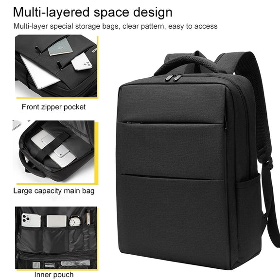 cxs-605 Multifunctional Oxford Cloth Laptop Bag Backpack(Black)