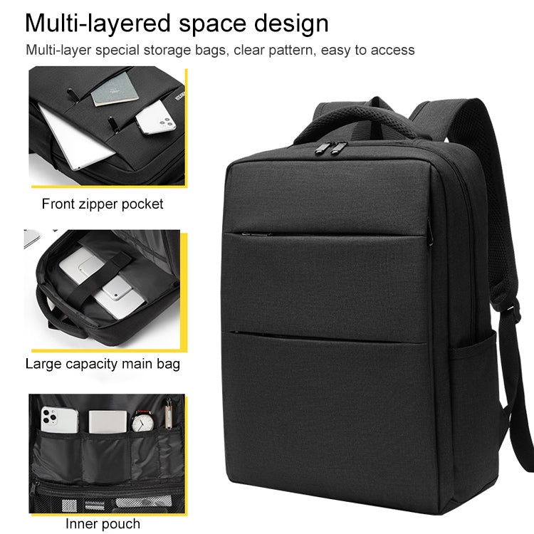 cxs-605 Multifunctional Oxford Cloth Laptop Bag Backpack(Black)