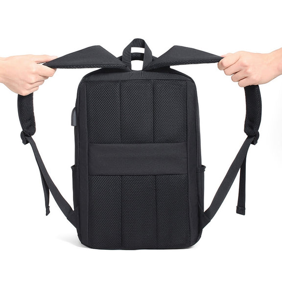 cxs-611 Multifunctional Oxford Laptop Bag Backpack(Dark Gray)