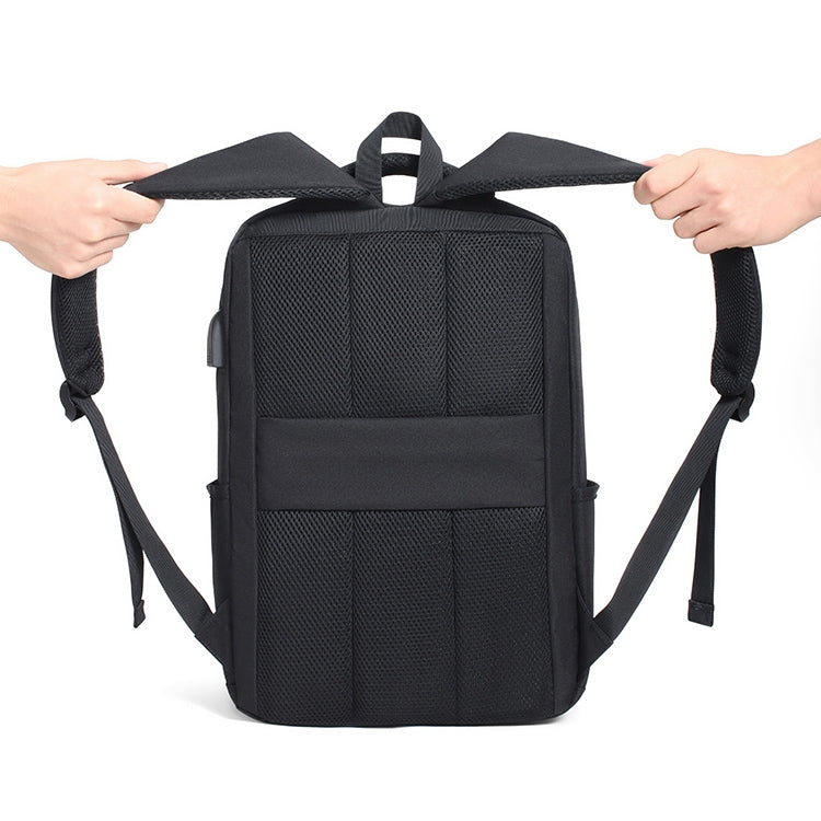 cxs-611 Multifunctional Oxford Laptop Bag Backpack(Dark Blue)