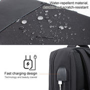 cxs-611 Multifunctional Oxford Laptop Bag Backpack(Black)