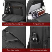 cxs-615 Multifunctional Oxford Laptop Bag Backpack (Black)