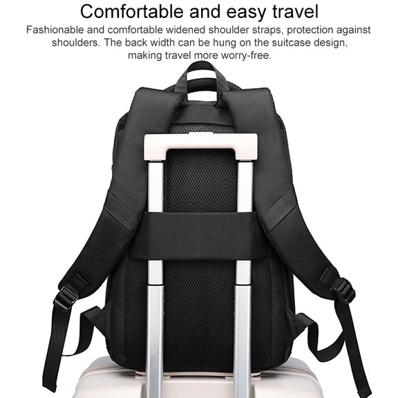 cxs-619 Multifunctional Oxford Laptop Bag Backpack (Black)