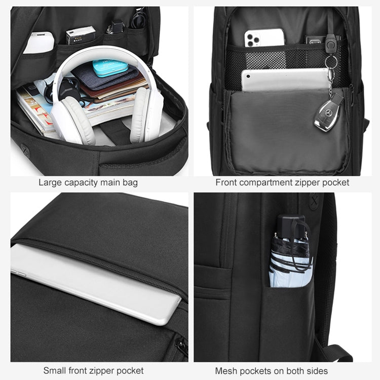 cxs-619 Multifunctional Oxford Laptop Bag Backpack (Dark Gray)