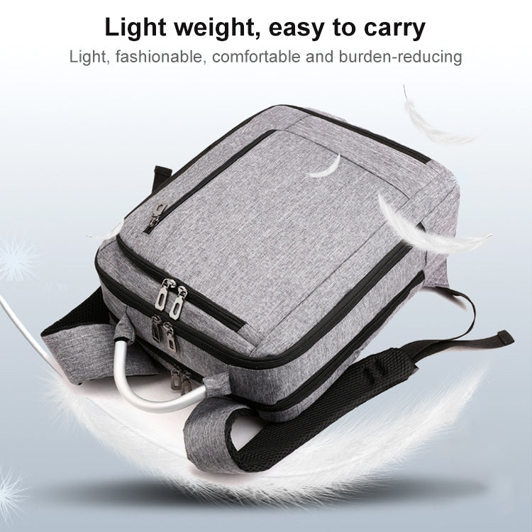 cxs-620 Multifunctional Oxford Laptop Bag Backpack (Grey)