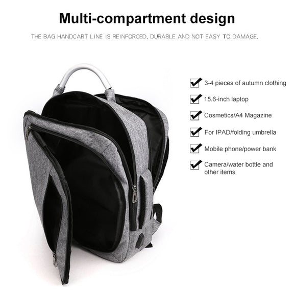 cxs-620 Multifunctional Oxford Laptop Bag Backpack (Grey)