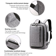 cxs-620 Multifunctional Oxford Laptop Bag Backpack (Grey)
