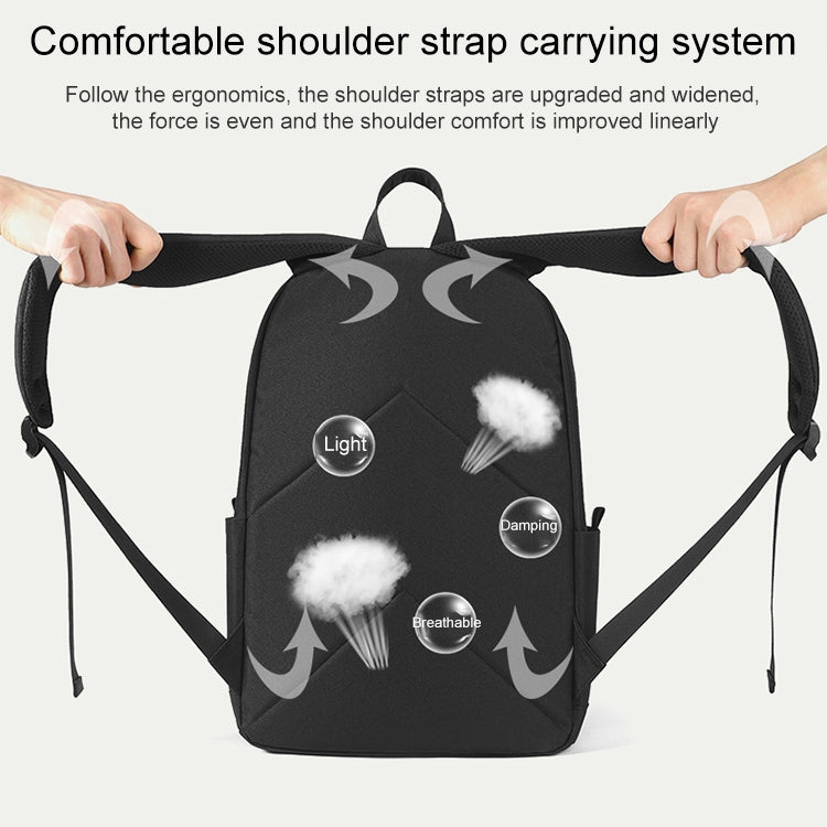 cxs-7301 Multifunctional Oxford Laptop Bag Backpack (Grey) - free shipping - PMC Jewellery - Order now!