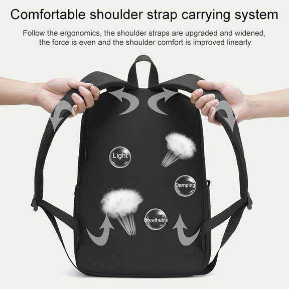 cxs-8106 Multifunctional Oxford Laptop Bag Backpack (Grey)