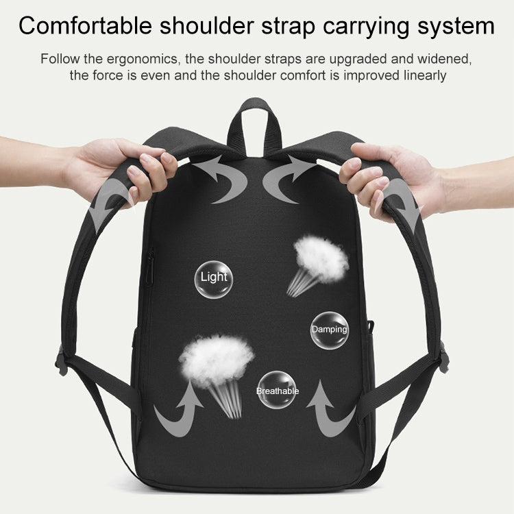 cxs-8106 Multifunctional Oxford Laptop Bag Backpack (Grey)