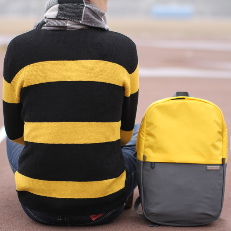 POFOKO XY Series 13.3 inch Fashion Color Matching Multi-functional Backpack Computer Bag, Size: S (Yellow) - free shipping - PMC TechLife - Order now!
