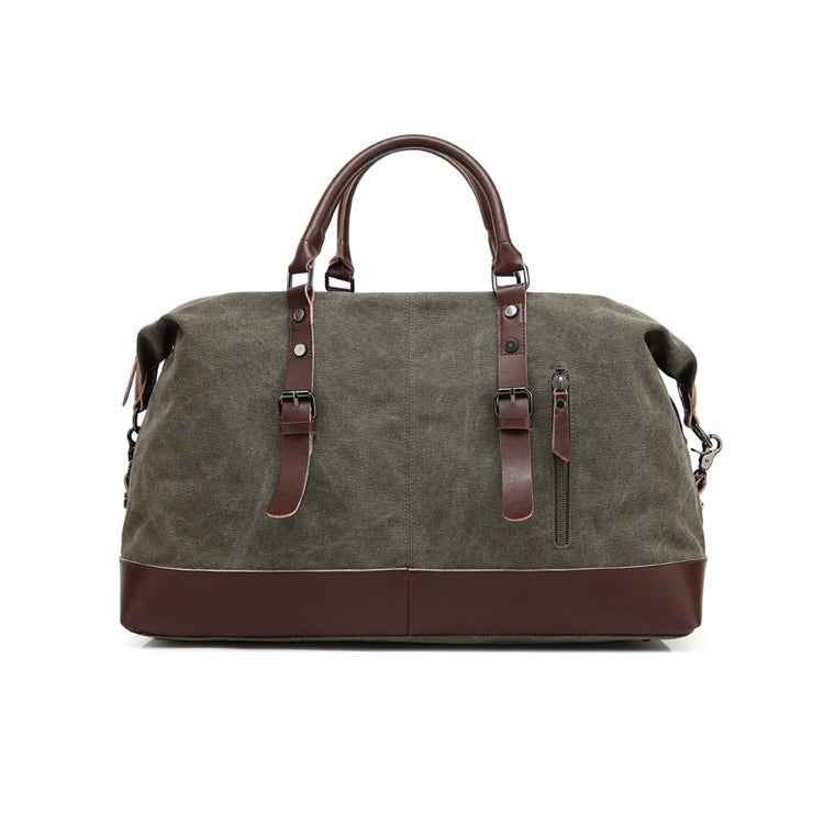 AUGUR 2012 Portable Casual Canvas Travel Handbag Baggage Shoulder Crossby Bag(Army Green) - Handbags by AUGUR | Online Shopping South Africa | PMC TechLife | Buy Now Pay Later Mobicred