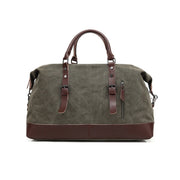AUGUR 2012 Portable Casual Canvas Travel Handbag Baggage Shoulder Crossby Bag(Army Green)
