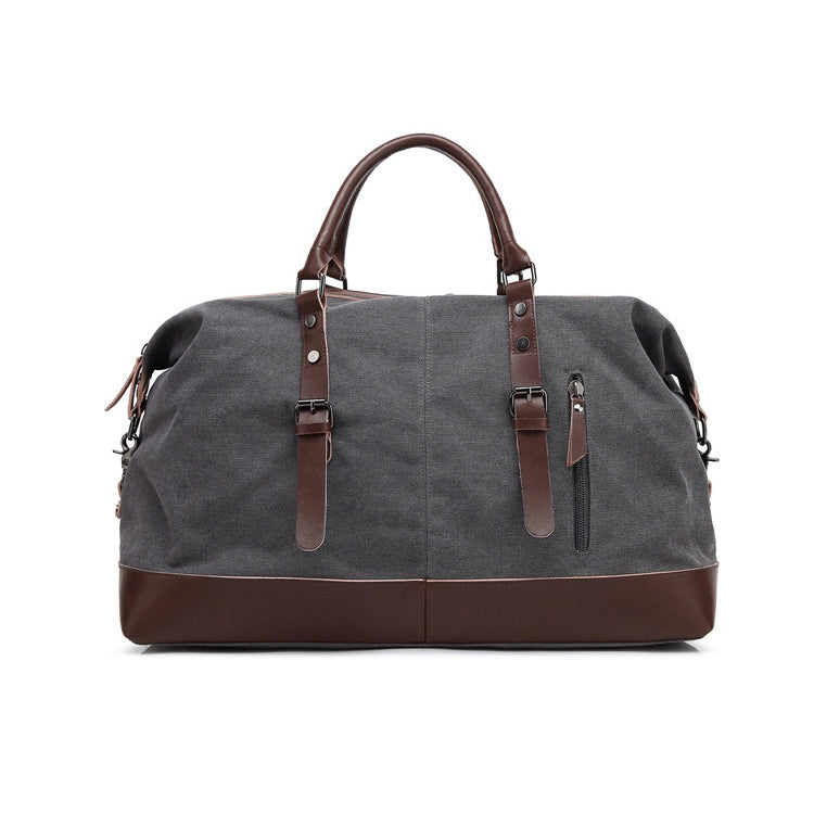 AUGUR 2012 Portable Casual Canvas Travel Handbag Baggage Shoulder Crossby Bag(Grey) - free shipping - PMC Jewellery - Order now!