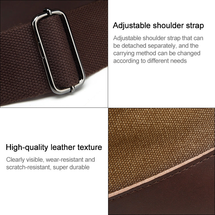 AUGUR 2012 Portable Casual Canvas Travel Handbag Baggage Shoulder Crossby Bag(Grey) - free shipping - PMC Jewellery - Order now!