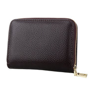 KB132 Female Style Full Grain Cow Leather Multifunctional RFID Wallet/ Card Bag/ Driving License Package(Coffee)