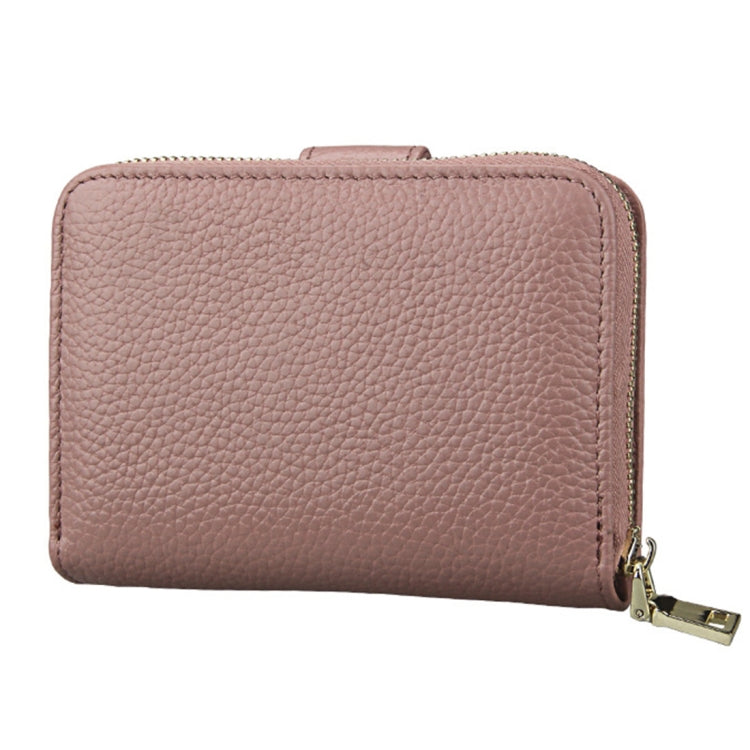 KB132 Female Style Full Grain Cow Leather Multifunctional RFID Wallet/ Card Bag/ Driving License Package(Pink)