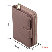 KB132 Female Style Full Grain Cow Leather Multifunctional RFID Wallet/ Card Bag/ Driving License Package(Pink)