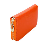 906 Antimagnetic RFID Litchi Texture Women Large Capacity Hand Wallet Purse Phone Bag with Card Slots(Orange)