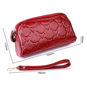 2025 Multifunctional Litchi Texture Women Large Capacity Hand Wallet Shell bag with Card Slots(Pale Pinkish Grey)