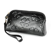 2026 Multifunctional Litchi Texture Women Large Capacity Hand Wallet Shell bag with Card Slots(Black)