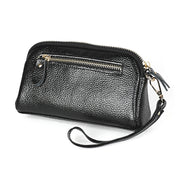 2026 Multifunctional Litchi Texture Women Large Capacity Hand Wallet Shell bag with Card Slots(Black)