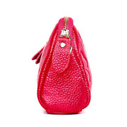 2026 Multifunctional Litchi Texture Women Large Capacity Hand Wallet Shell bag with Card Slots(Light Pink)