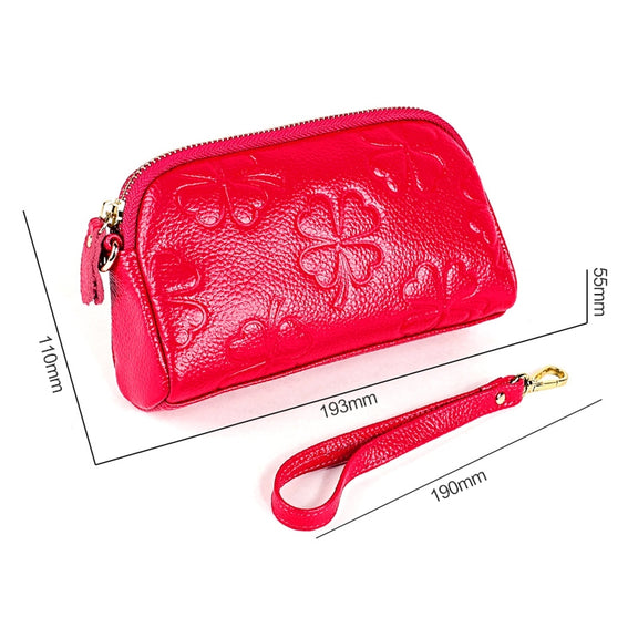 2026 Multifunctional Litchi Texture Women Large Capacity Hand Wallet Shell bag with Card Slots(Sapphire Blue)