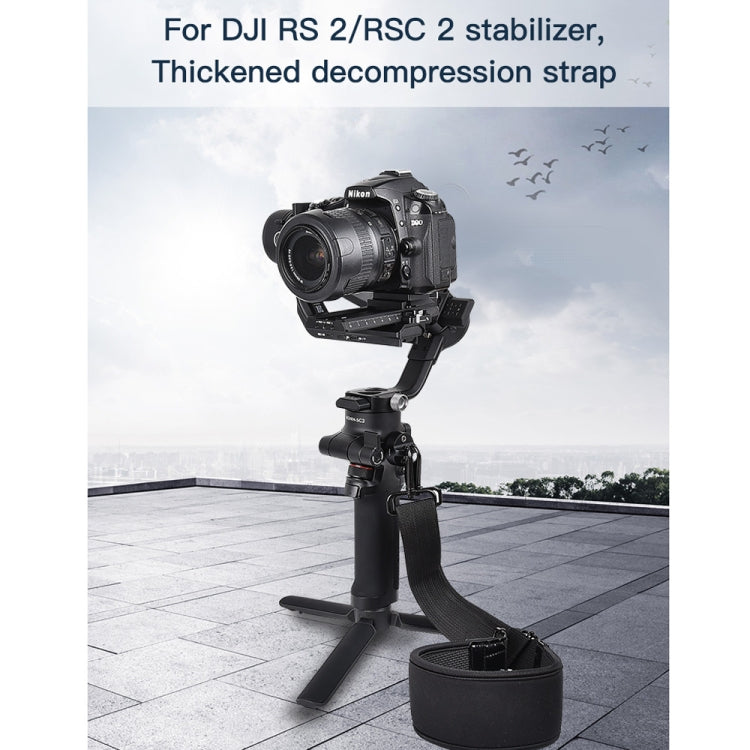STARTRC Thickening Stress Relieving Neck Strap Lanyard Hang Rope Buckle for DJI RONIN RS-2 /  RONIN RS-C2(Black) - free shipping - PMC Jewellery - Order now!