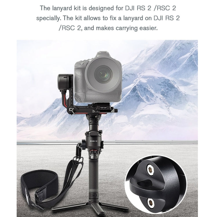 STARTRC Thickening Stress Relieving Neck Strap Lanyard Hang Rope Buckle for DJI RONIN RS-2 /  RONIN RS-C2(Black) - free shipping - PMC Jewellery - Order now!