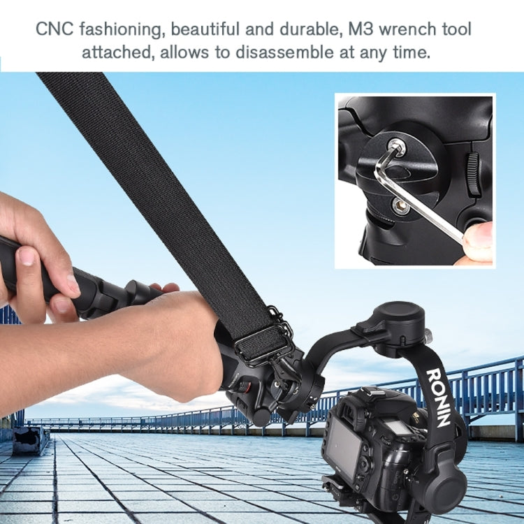 STARTRC Thickening Stress Relieving Neck Strap Lanyard Hang Rope Buckle for DJI RONIN RS-2 /  RONIN RS-C2(Black) - free shipping - PMC Jewellery - Order now!