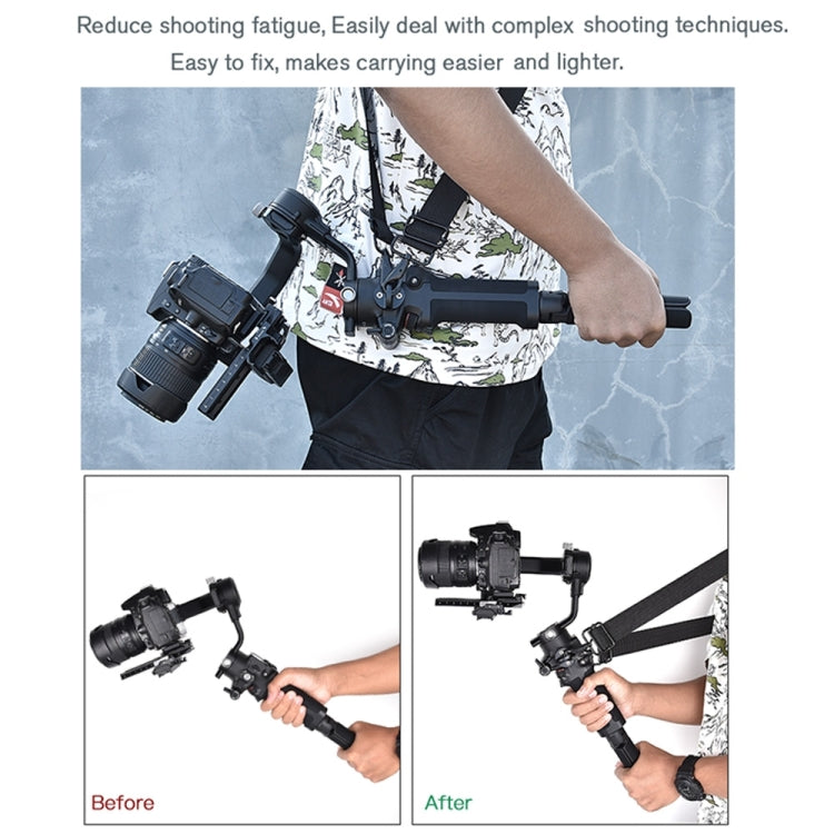 STARTRC Thickening Stress Relieving Neck Strap Lanyard Hang Rope Buckle for DJI RONIN RS-2 /  RONIN RS-C2(Black) - free shipping - PMC Jewellery - Order now!