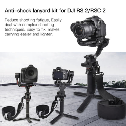 STARTRC Thickening Stress Relieving Neck Strap Lanyard Hang Rope Buckle for DJI RONIN RS-2 /  RONIN RS-C2(Black) - free shipping - PMC Jewellery - Order now!