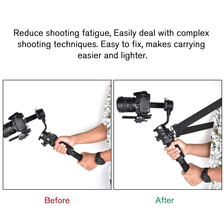STARTRC Thickening Stress Relieving Neck Strap Lanyard Hang Rope Buckle for DJI RONIN RS-2 /  RONIN RS-C2(Black) - free shipping - PMC Jewellery - Order now!