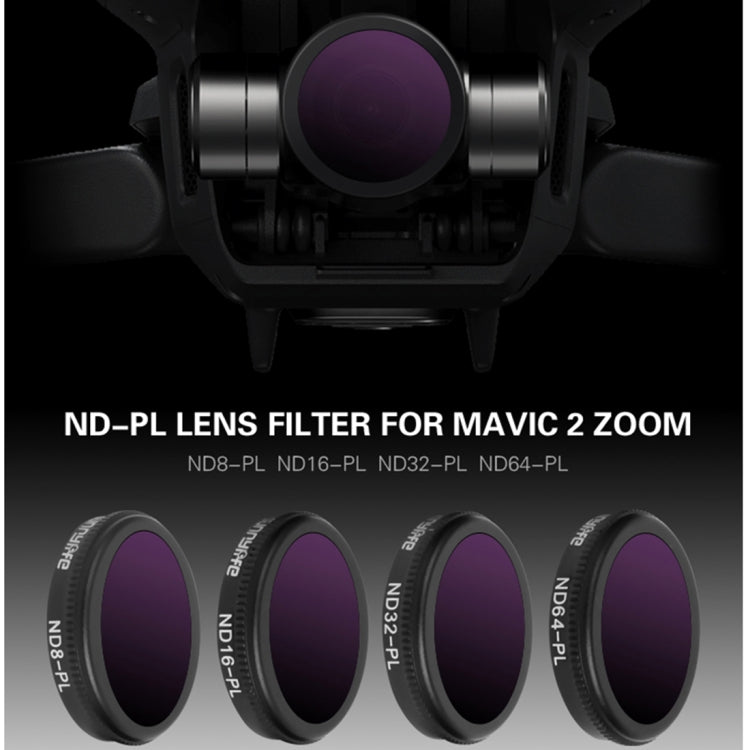 Sunnylife M2Z-FI288 ND8-PL + ND16-PL + ND32-PL + ND64-PL ND-PL Lens Filter for DJI Mavic 2 Zoom - free shipping - PMC TechLife - Order now!