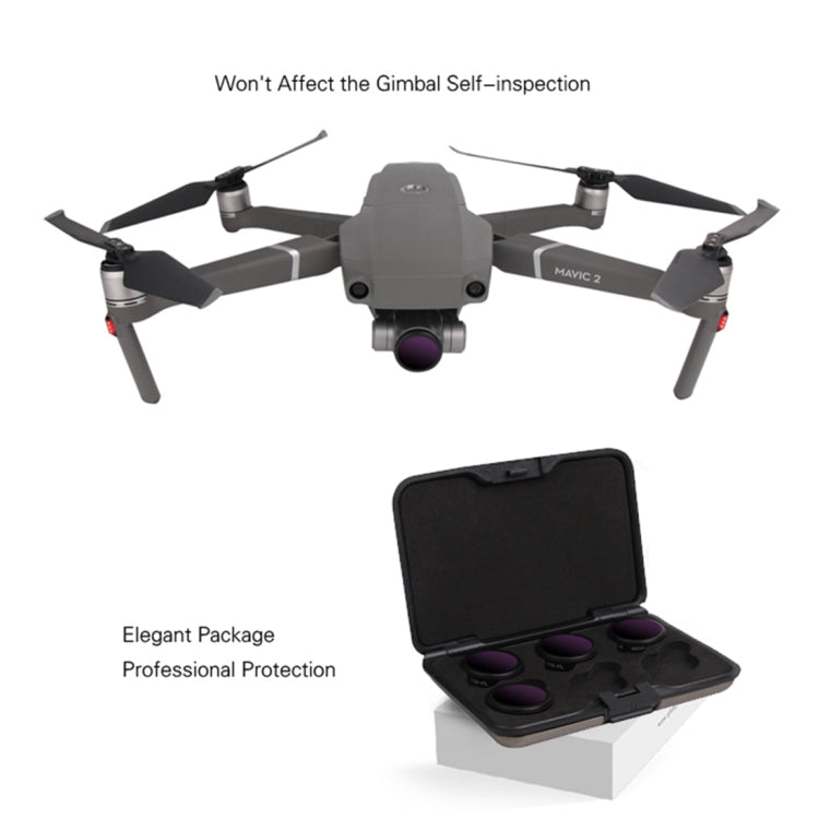 Sunnylife M2Z-FI288 ND8-PL + ND16-PL + ND32-PL + ND64-PL ND-PL Lens Filter for DJI Mavic 2 Zoom - free shipping - PMC TechLife - Order now!
