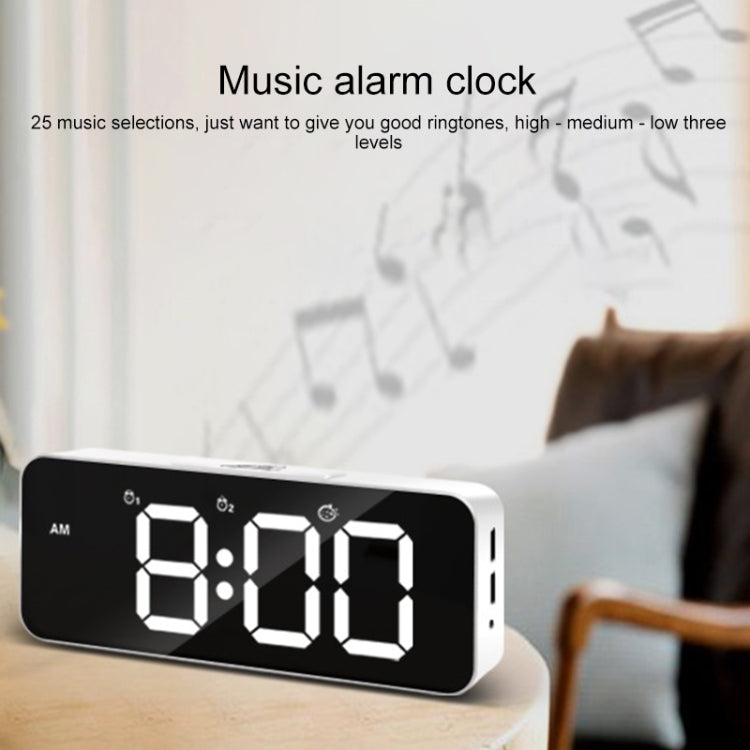 XM905 Multifunctional Voice-activated Alarm Clock LED Electronic Wall Clock (Black) - Wall Clock by PMc TechLife | Online Shopping South Africa | PMc TechLife | Buy Now Pay Later Mobicred