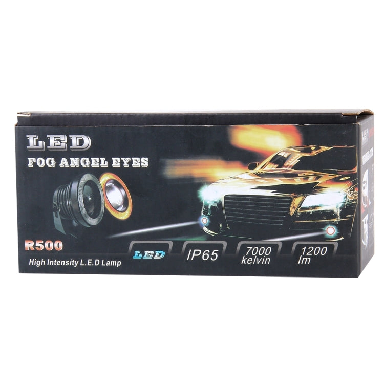 3.0 inch DC 12V 10W 900LM 6500K Car Angel Eyes Fog Lamp Foglight(White Light + White Light) - Fog / Driving Lights by PMC TechLife | Online Shopping South Africa | PMC TechLife | Buy Now Pay Later Mobicred