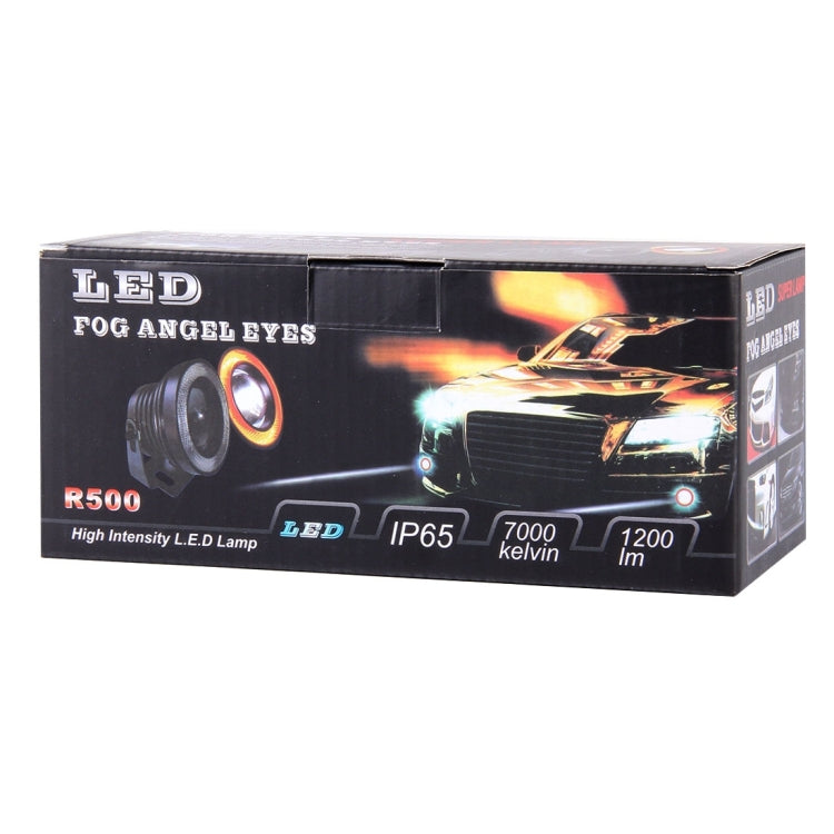 3.5 inch DC 12V 10W 900LM 7000K Car Angel Eyes Fog Lamp Foglight(White Light + White Light) - Fog / Driving Lights by PMC TechLife | Online Shopping South Africa | PMC TechLife | Buy Now Pay Later Mobicred