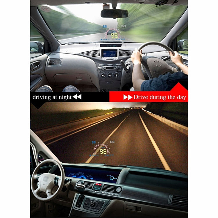 E350 5.8 inch Car HUD / OBD2 Vehicle-mounted Gator Automotive Head Up Display Security System with Multi-color LED, Support Car Real Speed & Turn Speed & Water Temperature & Oil Consumption & Driving  ... peed Alarm, Mile Switching, Light Sensor Functions - Head Up Display System by PMC TechLife | Online Shopping South Africa | PMC TechLife | Buy Now Pay Later Mobicred