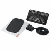 S7 5.8 inch Car GPS HUD / OBD2 Vehicle-mounted Gator Automotive Head Up Display Security System with Dual Display, Support Car Local Real Time & Real Speed & Turn Speed & Water Temperature & Oil Consu ... peed Alarm, Mile Switching, Light Sensor Functions