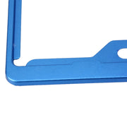 2 PCS Car License Plate Frames Car Styling License Plate Frame Aluminum Alloy Universal License Plate Holder Car Accessories(Blue)