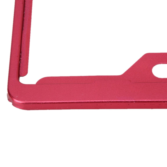 2 PCS Car License Plate Frames Car Styling License Plate Frame Aluminum Alloy Universal License Plate Holder Car Accessories(Red)